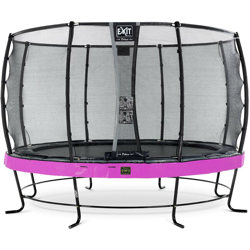 Exit - SOLO TRAMPOLINO Tappeto elastico da giardino rotondo 366cm con rete di sicurezza Deluxe - rosa. Con telaio molto stabile. Un trampolino características