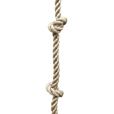 Outdoor Toys - TRIGANO Fune da Arrampicata con Nodi per Altalene 1,9-2,5 m J-471 - Beige