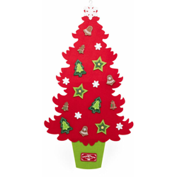 Albero di Natale in feltro da appendere 92 cm - rosso características