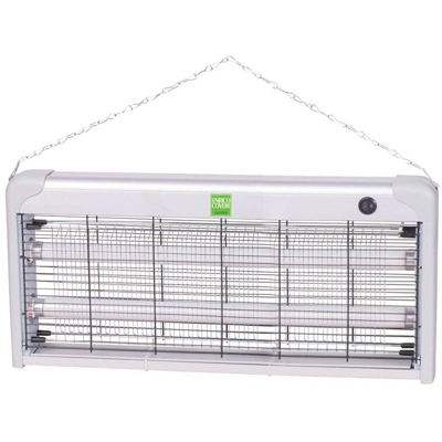 Zanzariera Elettrica Slim Anti Zanzare Mosche 2 Lampade UV LED 30W 50x26x6cm