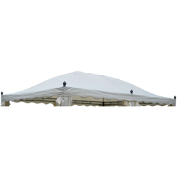 Telo top di copertura di ricambio per gazebo Creta 3x4 mt in pvc ecru' gazebi precio