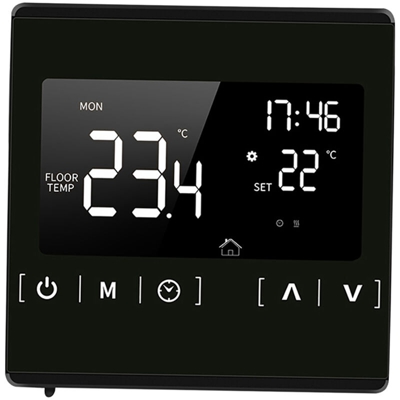 Touch screen termostato AC85-250V MH1822D nero