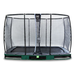 Exit - SOLO TRAMPOLINO Tappeto elastico da giardino interrato rettangolare 244x427cm - verde. Con rete di sicurezza Deluxe e bordo protettivo extra características