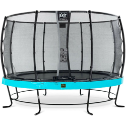 SOLO TRAMPOLINO Tappeto elastico da giardino rotondo 366cm con rete di sicurezza Deluxe - azzurro. Con telaio molto stabile. Un trampolino elastico precio