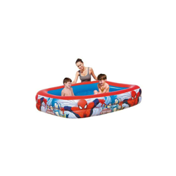 Piscina gonfiabile e fuori terra rettangolare Spiderman 201x150x51 cm 3 anelli características