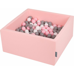 90X40cm/200 Palline ? 7CM Quadrato Piscina Di Palline Colorate Per Bambini Fabbricato In EU, Rosa: Bianco/Grigio/Rosa Chiaro - rosa: en oferta