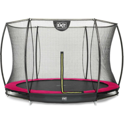 SOLO TRAMPOLINO Tappeto elastico da giardino interrato rotondo 305cm con rete di sicurezza - rosa. Sicurezza e qualità en oferta