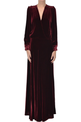 Velvet long dress en oferta