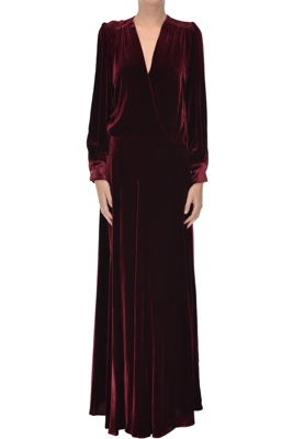 Velvet long dress