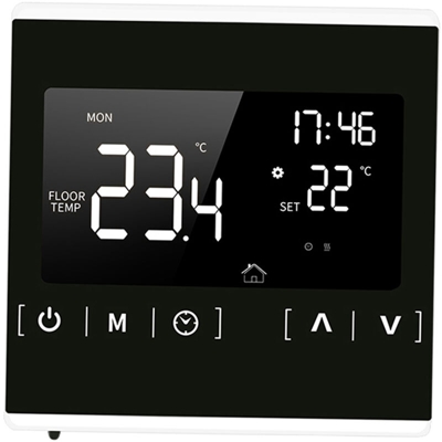 Touch screen termostato potere di riscaldare bianco AC85-250V MH1822D