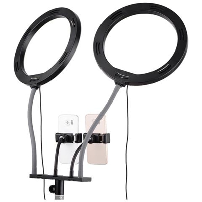 Kit Luce Video Anello Doppio Selfie Dimmerabile Da 26 Cm Bicolore