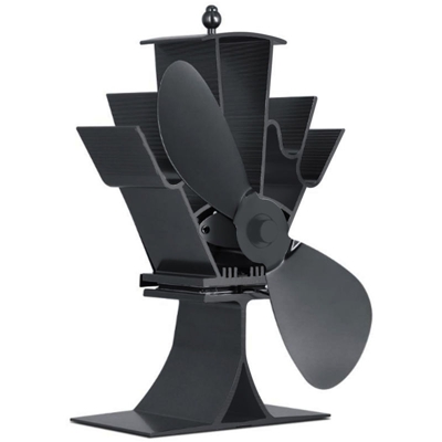 Asupermall - ventilatore camino termodinamico Lame Black 2