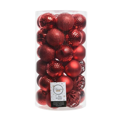 EDM - Tubo da 37 palline rosse decorative per albero di Natale en oferta