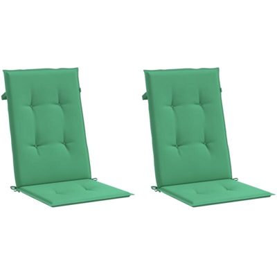 vidaXL Cuscini per Sedie da Giardino 2 pz Verdi 120x50x4 cm - Verde