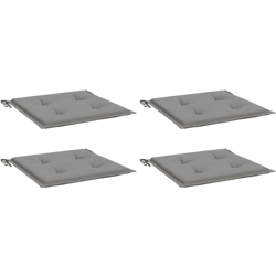 vidaXL Cuscini per Sedie da Giardino 4 pz Grigi 40x40x4 cm - Grigio precio