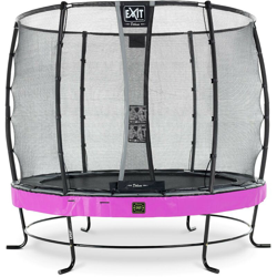 SOLO TRAMPOLINO Tappeto elastico da giardino rotondo 251cm con rete di sicurezza Deluxe - rosa. Con telaio molto stabile. Un trampolino elastico di precio