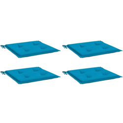 vidaXL Cuscini per Sedie da Giardino 4 pz Blu 40x40x4 cm - Blu precio