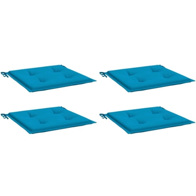 vidaXL Cuscini per Sedie da Giardino 4 pz Blu 40x40x4 cm - Blu