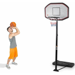 Costway - Canestro da Basket Portatile, Basket Supporto Regolabile in Altezza da 200 a 305 cm en oferta