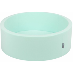 90X30cm/SENZA Palline Piscina Per Bambini Tondo Fabbricato In EU, Menta - menta: turchese ch/bianco/trasparente - Kiddymoon precio