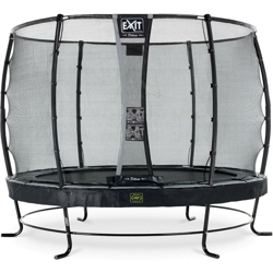 Exit - SOLO TRAMPOLINO Tappeto elastico da giardino rotondo 305cm con rete di sicurezza Deluxe - nero. Con telaio molto stabile. Un trampolino en oferta