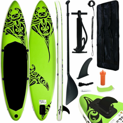 Set Tavola Gonfiabile da SUP 305x76x15 cm Verde - Verde - Vidaxl en oferta