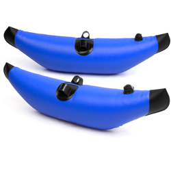 Stabilizzatore galleggiante in piedi per kayak da pesca in barca da pesca in kayak da 2 pezzi in PVC gonfiabile,|Blu características