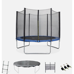 Trampolino da giardino, dimensioni: 305 cm, colore: Blu, con rete di protezione - modello: Mars | Alta QualitÃ | Norme UE. - Blu en oferta