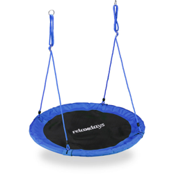 Altalena da Giardino a Nido, per Bambini e Adulti, Regolabile, Ø 110 cm, Portata Max. 100 kg, Blu en oferta