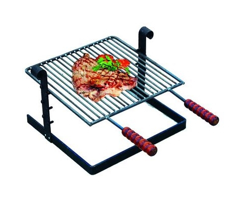 EAC - Griglia per barbecue in ferro battuto con manici in legno 40X40 cm características