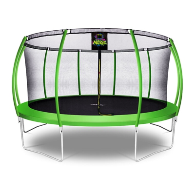 Moxie Trampolino Elastico a Zucca da Giardino ed Esterno con Rete di Sicurezza | 457 cm | Verde Mela