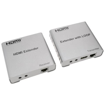 Cavo de estensione HDMI per UTP Cat. 5e 50m compatibile con IR e FullHD