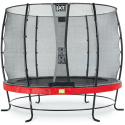 Exit - SOLO TRAMPOLINO Tappeto elastico da giardino rotondo 305cm - rosso. Con rete di sicurezza a chiusura automatica e bordo protettivo robusto e en oferta