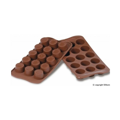 Stampo in silicone per 15 Praline di cioccolato o ghiaccio 3 cm