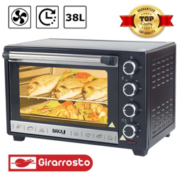 Forno Fornetto Elettrico Ventilato 38 litri 1600W Luce Interna Timer Girarrosto precio