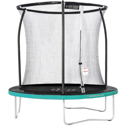 Trampolino da giardino Freestyle verde 250 outdoor fitness Ø 244cm - Rete di sicurezza / materassino protettivo / materassino da salto - Greaden características