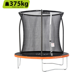 Freestyle arancia 250 trampolino da giardino per fitness all'aperto Ø 244 cm - Rete di sicurezza / materassino protettivo / materassino da salto precio