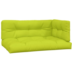 vidaXL Cuscini per Divano Pallet 3 pz Verde Brillante - Verde precio