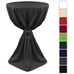 Fodera elegante per tavoli alti da bar, Giulia di Beautissu Antracite, Ø70x145x130x70 cm en oferta