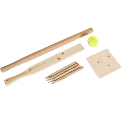 Set da Gioco con Palla 'Softball' in Legno - Beige - Outdoor Play características