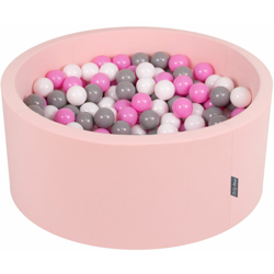 90X40cm/200 Palline ? 7CM Piscina Di Palline Colorate Per Bambini Tondo Fabbricato In EU, Rosa:Grigio/Bianco/Rosa - rosa:grigio/bianco/rosa características