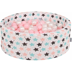 90X30cm/200 Palline ? 7CM Piscina Di Palline Colorate Per Bambini Tondo Fabbricato In EU, Beige Ch: Rosa Ch/Perla/Trasparente - beige ch: rosa en oferta