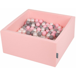 90X40cm/200 Palline ? 7CM Quadrato Piscina Di Palline Colorate Per Bambini Fabbricato In EU, Rosa: Perla/Grigio/Trasparente/Rosa Chiaro - rosa: en oferta