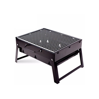 Barbecue Portatile A Carbonella Per Grigliate Carne Pesce Verdure 20X35X27 Cm