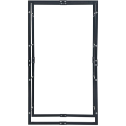 Asupermall - Rastrelliera per Legna da Ardere Nera 80x25x150 cm in Acciaio en oferta