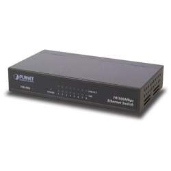 FSD-803, 100BASE-TX, 10BASE-T, IEEE 802.3, IEEE 802.3u, IEEE 802.3x, 10, 100 Mbps, Nero, Metallo, FCC Part 15 Class A CE en oferta