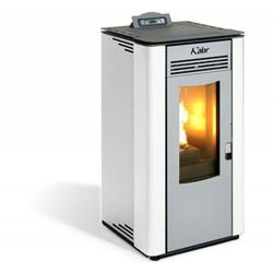 Stufa a pellet canalizzata 10,10 Kw Kalor Lara > Bianco en oferta