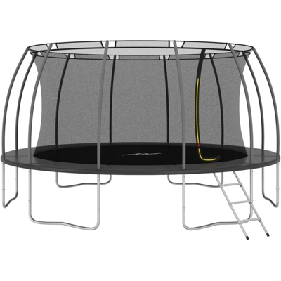 vidaXL Set Trampolino Rotondo 488x90 cm 150 kg