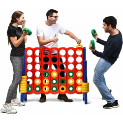 Forza 4 Gigante Mega 4 in Linea Quattro Insieme, Gioco da Tavolo Gioco di Fila per Bambini, 120 x 42 x 104 cm precio