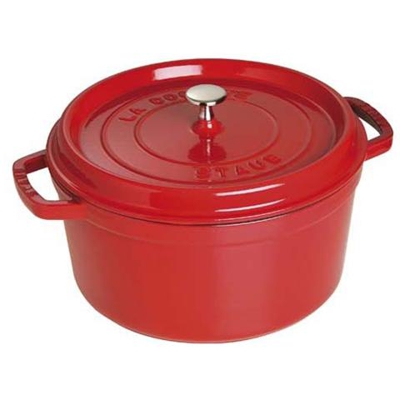 Casseruola tonda ghisa 30cm rosso ciliegio